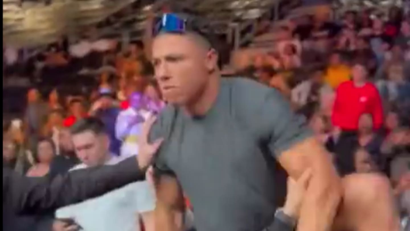 Nate Diaz Throws Water Bottle at Chase DeMoor, Sets Off Fight