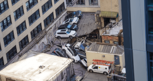 One dead, many trapped as parking garage collapses in Manhattan