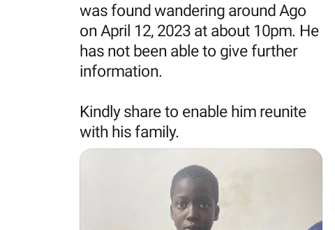 Police find missing 7-year-old boy in Lagos