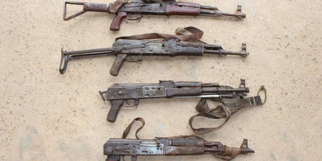 Police recover four AK-47 rifles from fleeing suspects in Kano