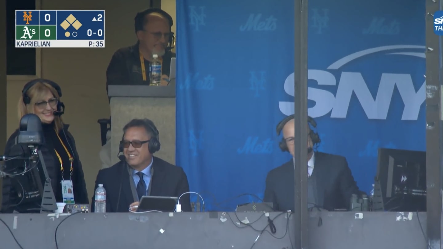 Possum in A's Stadium Forces Mets Broadcast Team to Relocate