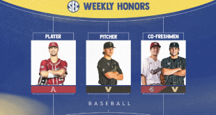 SEC Baseball Weekly Honors: Apr. 3