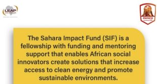 Sahara Impact Fund calls for entries into its 2023 program