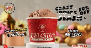 Stay eye-screamed this April with the Cold Stone Crazy Price Slash!!!