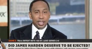 Stephen A. Smith Calls James Harden Ejection 'Worst He's Ever Seen in NBA History'