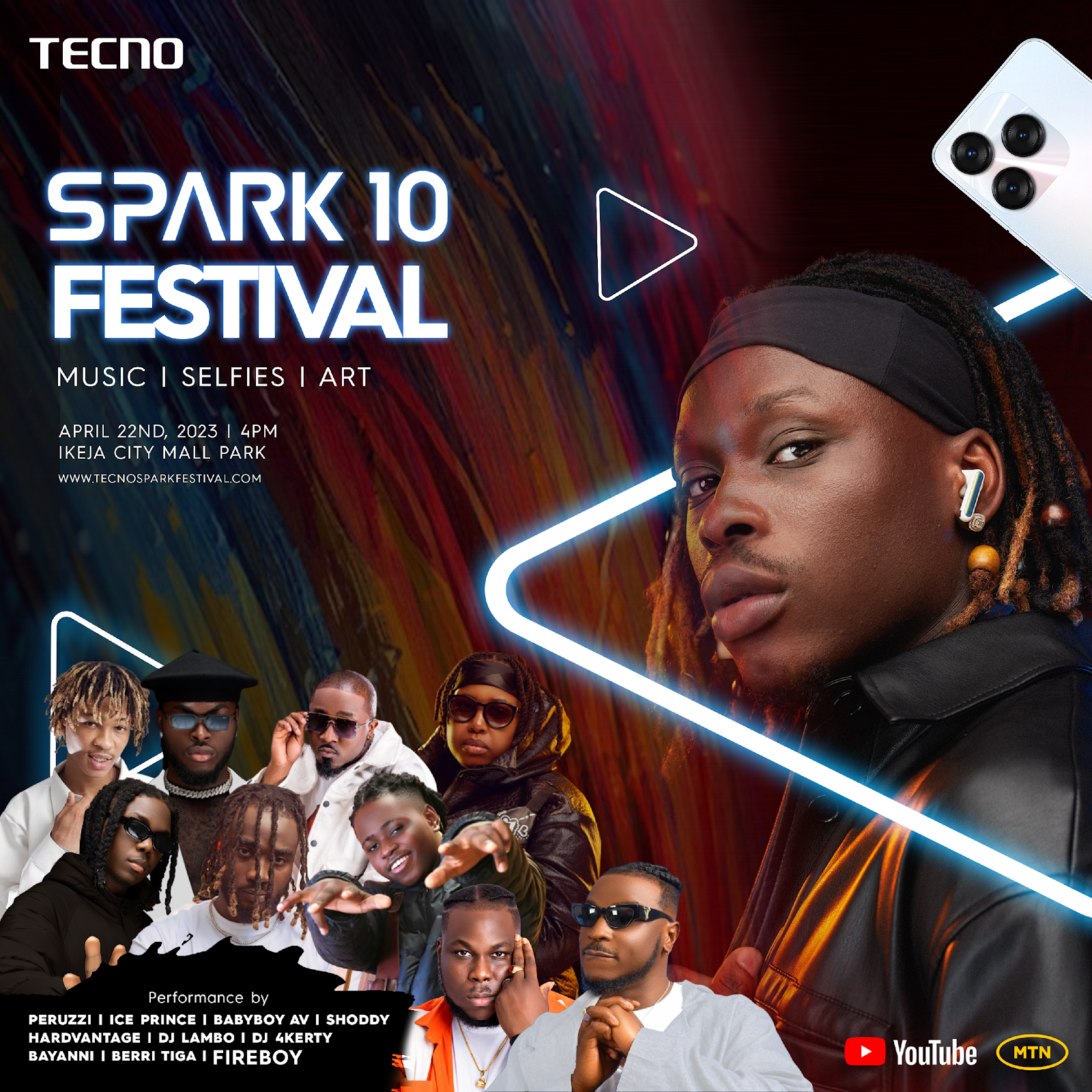 Tecno Spark 10 Festival happening today at Ikeja City Mall!