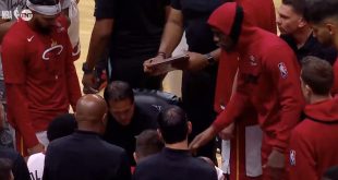 Udonis Haslem Screamed at the Miami Heat in a Huddle During an Embarrassing Half A