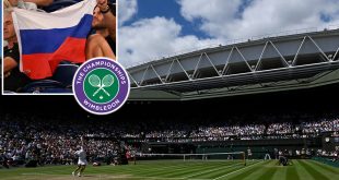 Wimbledon ban Russia flags from the grounds for this year