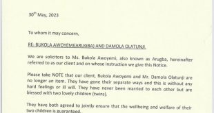 Actress Bukola Awoyemi aka Arugba reveals she is no longer with actor Damola Olatunji