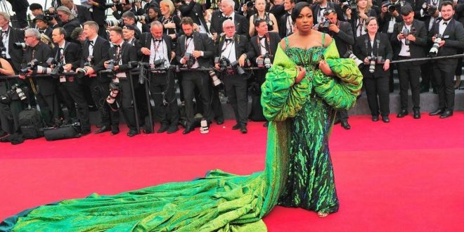 Chika Ike stuns in green at Cannes Film Festival