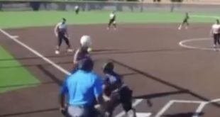 High School Softball Team Seems to Enjoy Throwing At Hitters After the Pitch