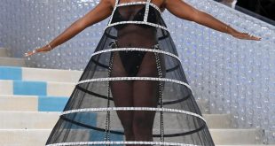 Janelle Monáe strips down to sequin bikini on Met Gala red carpet
