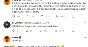 Kenyan man cries out after his girlfriend gave birth to an Indian baby