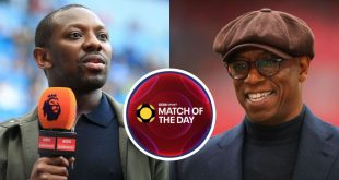 Ian Wright and Shaun Wright-Phillips on Match of the Day BBC