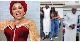 Mercy Aigbe Reacts As Husband Spends Time With First Wife, Asiwaju Couture's Children