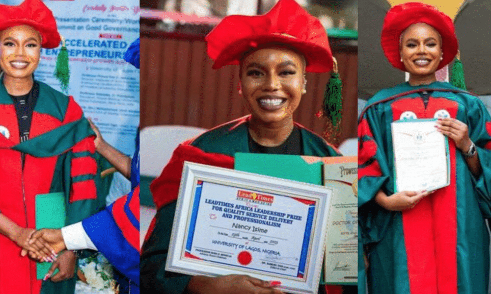Nancy Isime Bags Honorary Doctorate Degree From American Varsity