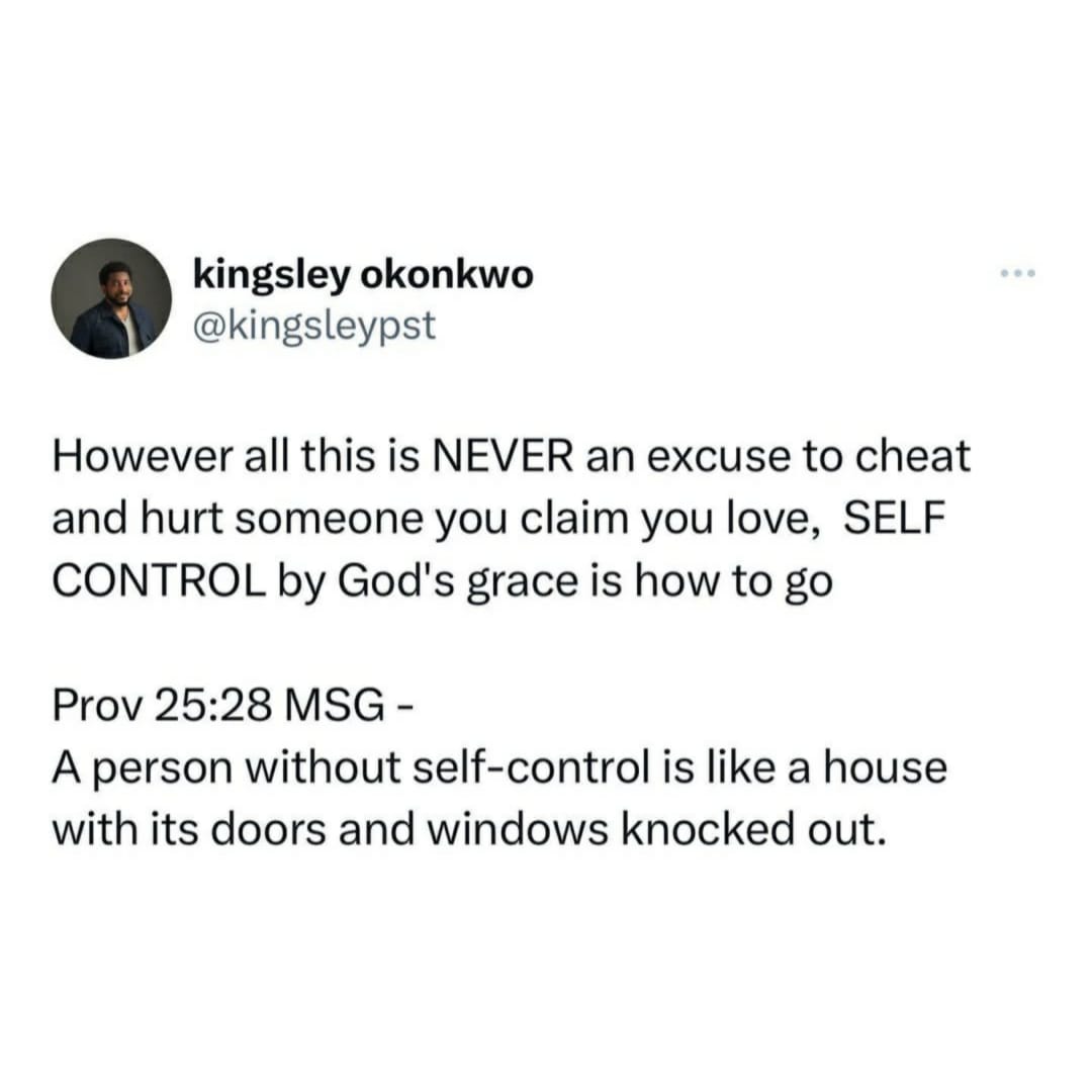 No man is wired to cheat, don