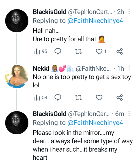 "No one is too pretty to get a s*x toy" - Nigerian lady defends her decision to use vibrator