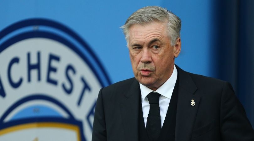 Carlo Ancelotti reacts to Real Madrid