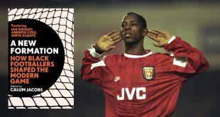 A New Formation: How Black Footballers Shaped The Modern Game: Ian Wright of Arsenal holds his hands to his ears during the Coca Cola Cup quarter-final against Newcastle at Highbury Stadium in London. Arsenal won the match 2-0.