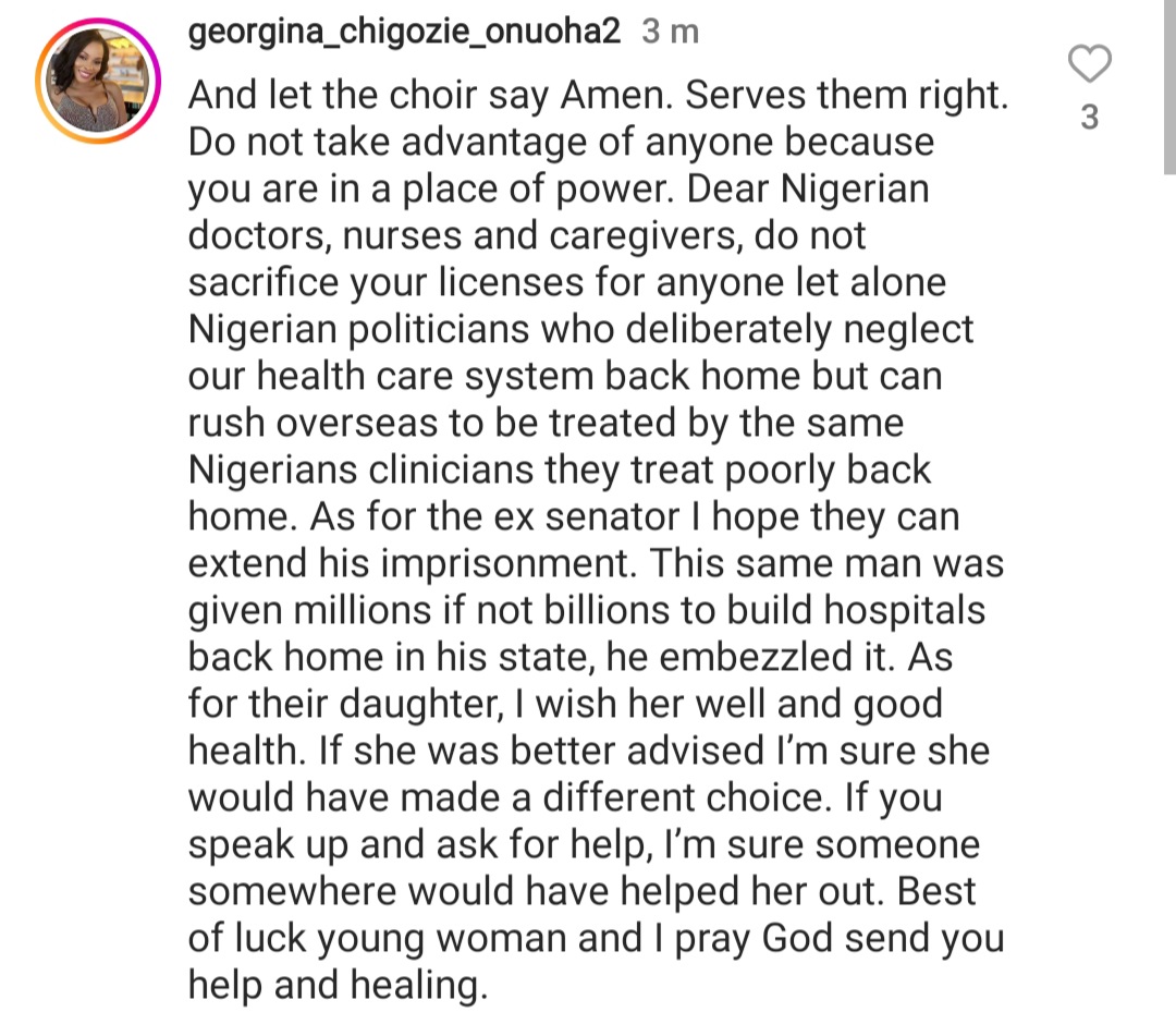 "Serves them right"- Georgina Onuoha reacts to sentencing of the Ekweremadus and their doctor for organ trafficking