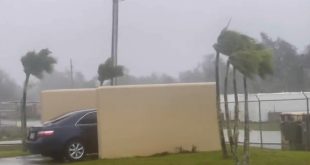 Typhoon Mawar Lashes Guam With High Winds, Knocking Out Power