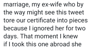 Update: "Woman beater. You should be in jail" - Lady drags Nigerian man who claimed his ex-wife tore their marriage certificate six weeks after wedding