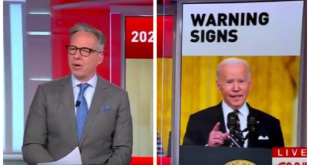 WATCH: An Exasperated Jake Tapper Delivers 'Horrible' News For Biden - 66% of Americans Think His Reelection Would Be 'Disaster' or 'Setback' to America