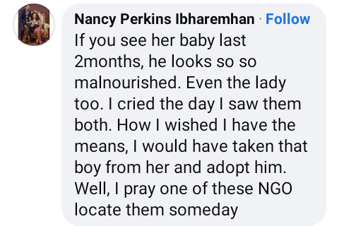 "You have a baby you can't cater for and you are pregnant with another?" - Nigerian man asks as he shares photo of a woman begging with her child