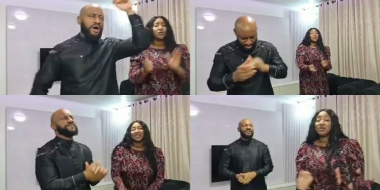 Yul Edochie Comes Under Fire As He Shares Video Of Praise And Worship Session With Judy Austin