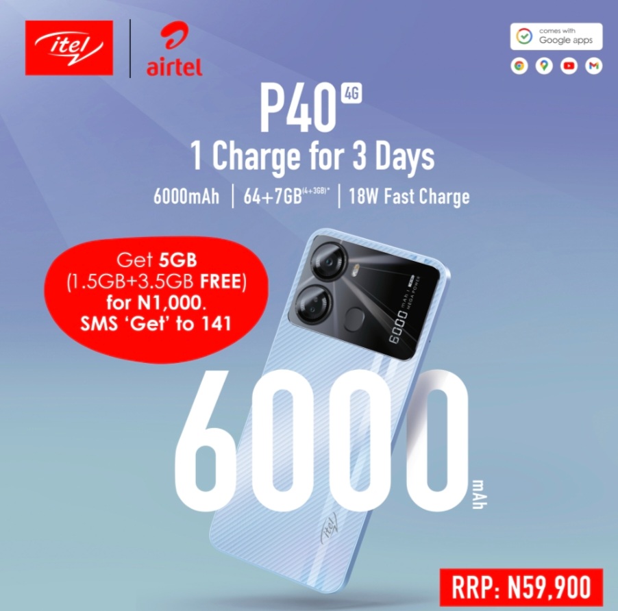 1 Charge For 3 Days: itel P40 Is The Perfect Big Battery Smartphone For Nigerians