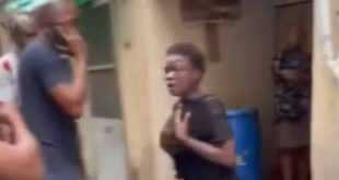 Alleged robber nabbed while trying to strangle her victim who was sleeping in her apartment (video)