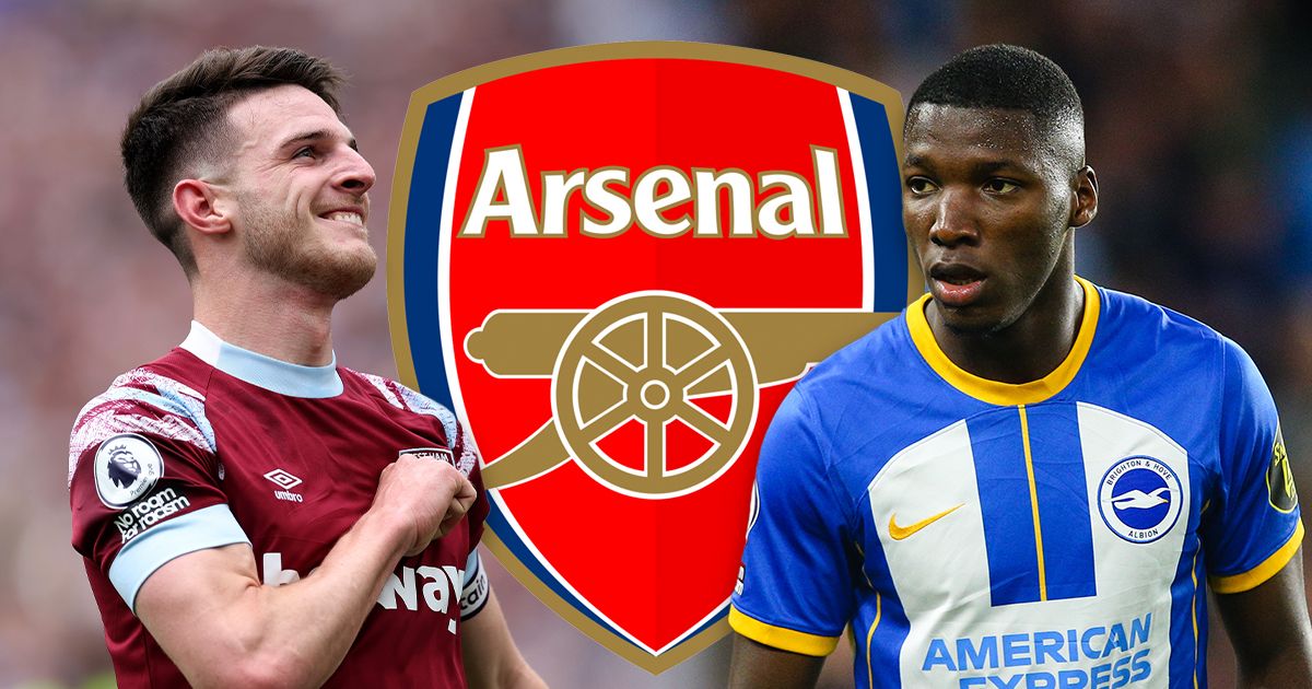 Arsenal targets Declan Rice and Moises Caicedo