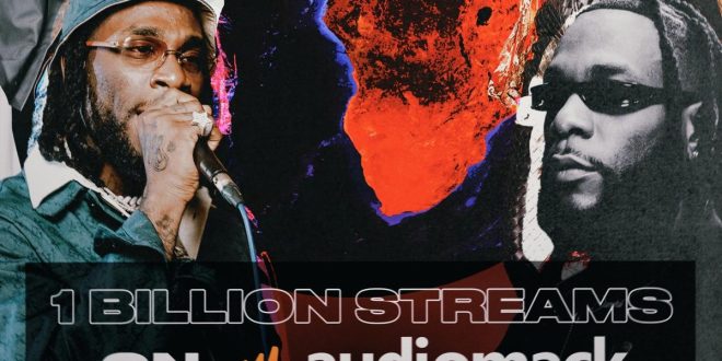 Burna Boy becomes first African artist to hit 1 billion plays on Audiomack