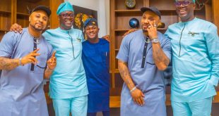 Davido's Cousin, B-Red Meets With Makinde (Photos)