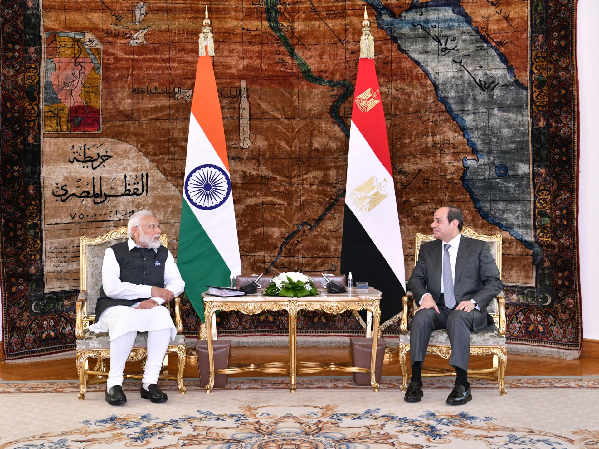 Egypt and India bolster ties as Modi makes first trip to Cairo