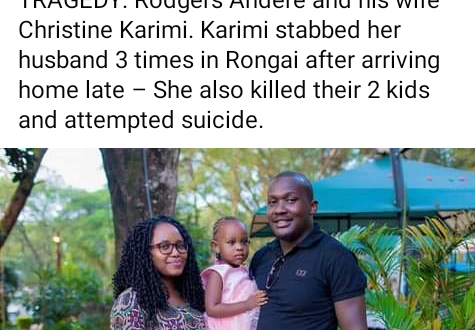 Kenyan woman stabs her husband and kills their two children before attempting suicide