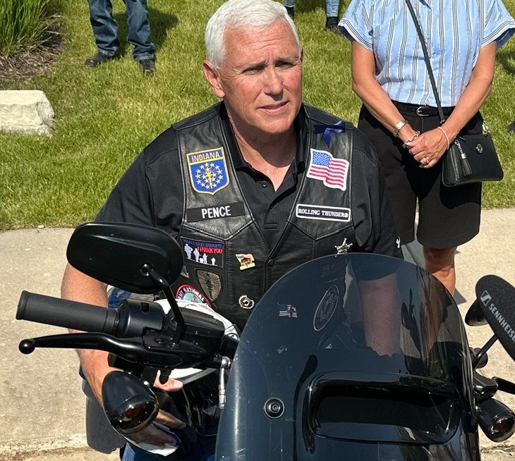 Mike Pence at the Joni Ernst roast and ride