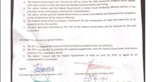 NLC and TUC suspend planned strike over fuel subsidy removal