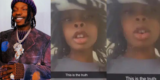 Naira Marley’s daughter brags about father’s wealth