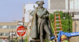 Nearly 100 Year-Old Statue Of Revolutionary War Hero Taken Down In New York Over Slavery