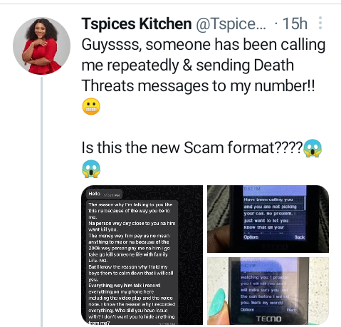 Nigerian lady narrates how the person who sent death threats to her siblings turned out to be their cook
