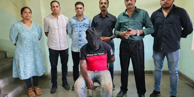 Nigerian man arrested with 40 grams of cocaine  in India