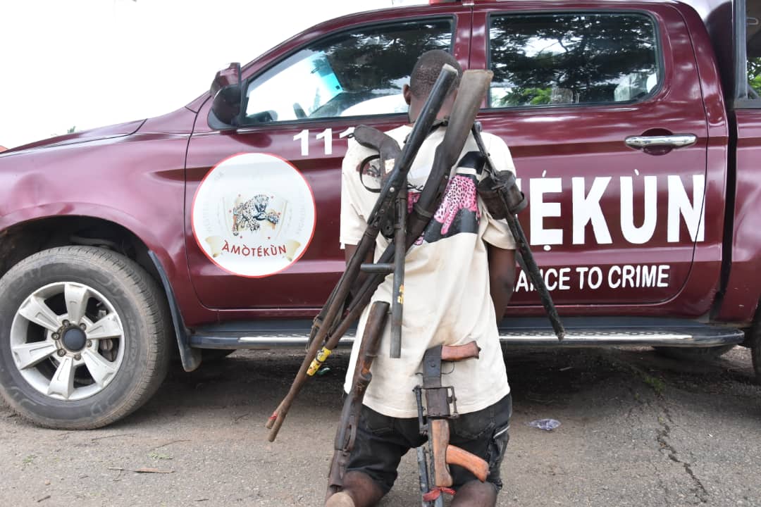Osun Amotekun arrests man for illegal possession of firearms