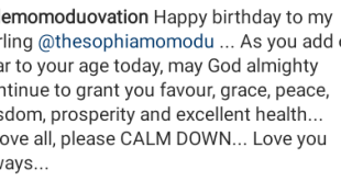 "Please calm down" - Media mogul, Dele Momodu advises his niece, Sophia Momodu