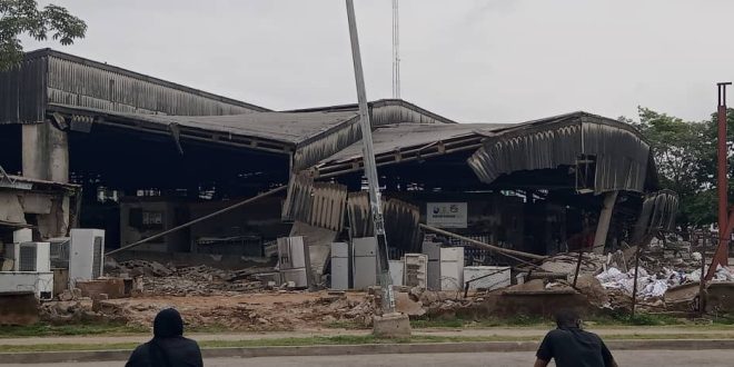 Shopowners count their losses as FCTA demolishes Shopping complex  (photos)