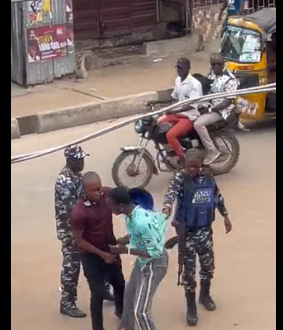 This particular incident borders on felony and cultism - Lagos police spokesperson reacts to video of police officers harassing a young man in Ojo