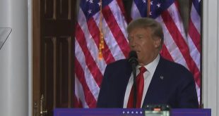 Trump speaks at his club in Bedminster, NJ after federal arraignment.