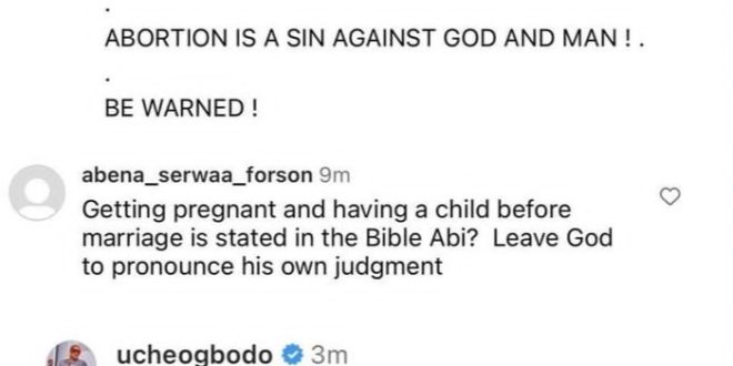 Abortion is a sin against God and humanity - Actress Uche Ogbodo says