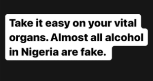 Almost all alcohol in Nigeria are fake - Activist, Deji Adeyanju, alerts Nigerian alcohol takers